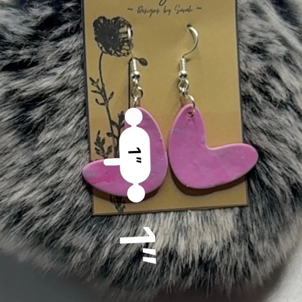 Polymer clay earrings 💕